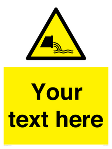 Custom Warning sewage effluent outfall